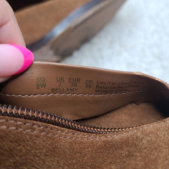 27 Edit Bellamy Tan Suede Leather Slouchy Knee High Western Inspired Boots sz 9W - Picture 11 of 13